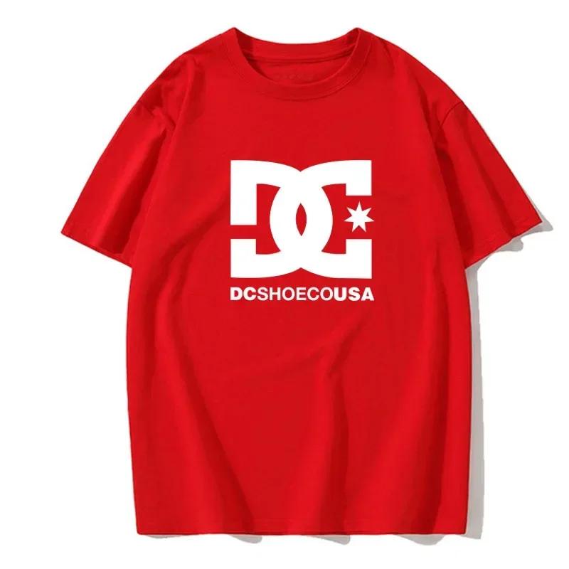 2026 New Summer Men's Women Loose Trendy Brand Printed Casual Fashion Round Neck Comfortable European Size Short-sleeved T-shirt