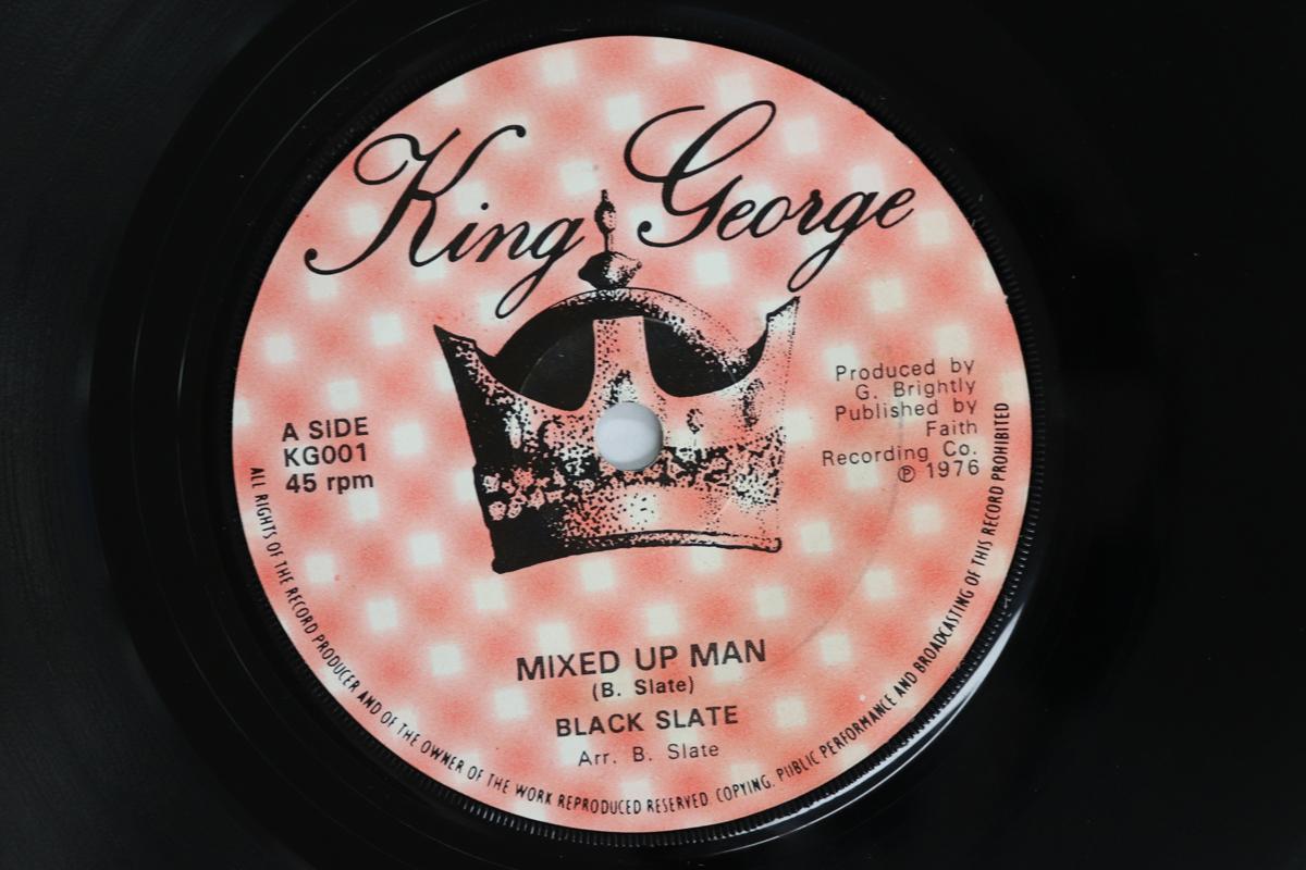 7inch Record BLACK SLATE  Mixed Up Man  Put Your Head On My  KG001 KING GEORGE 1976 UK Reggae Ska  Dub Used