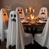 Pumpkin Halloween Dinner Chair Seat Cover Skull Pattern Festival Table Decor  Home Decoration