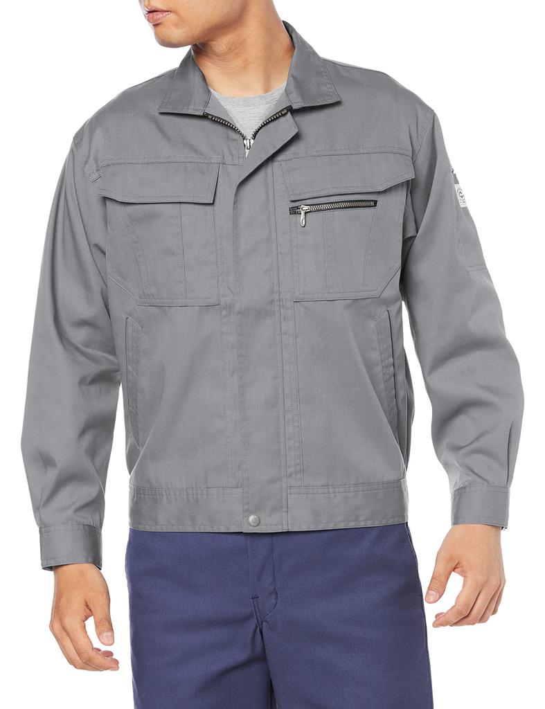 COCOS Nobuoka A-4451 Long Sleeve Blouson, Gray, Size 4L