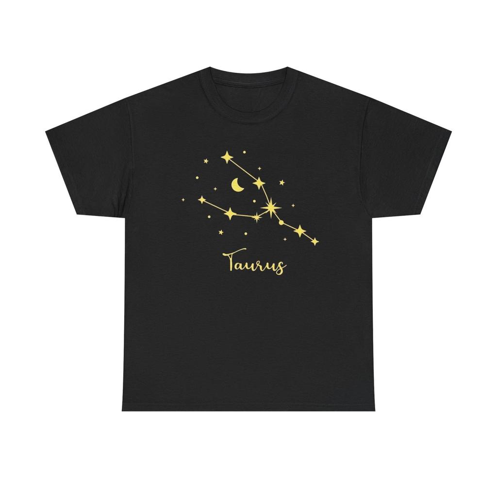 Taurus Zodiac Constellation Unisex Heavy Cotton Tee