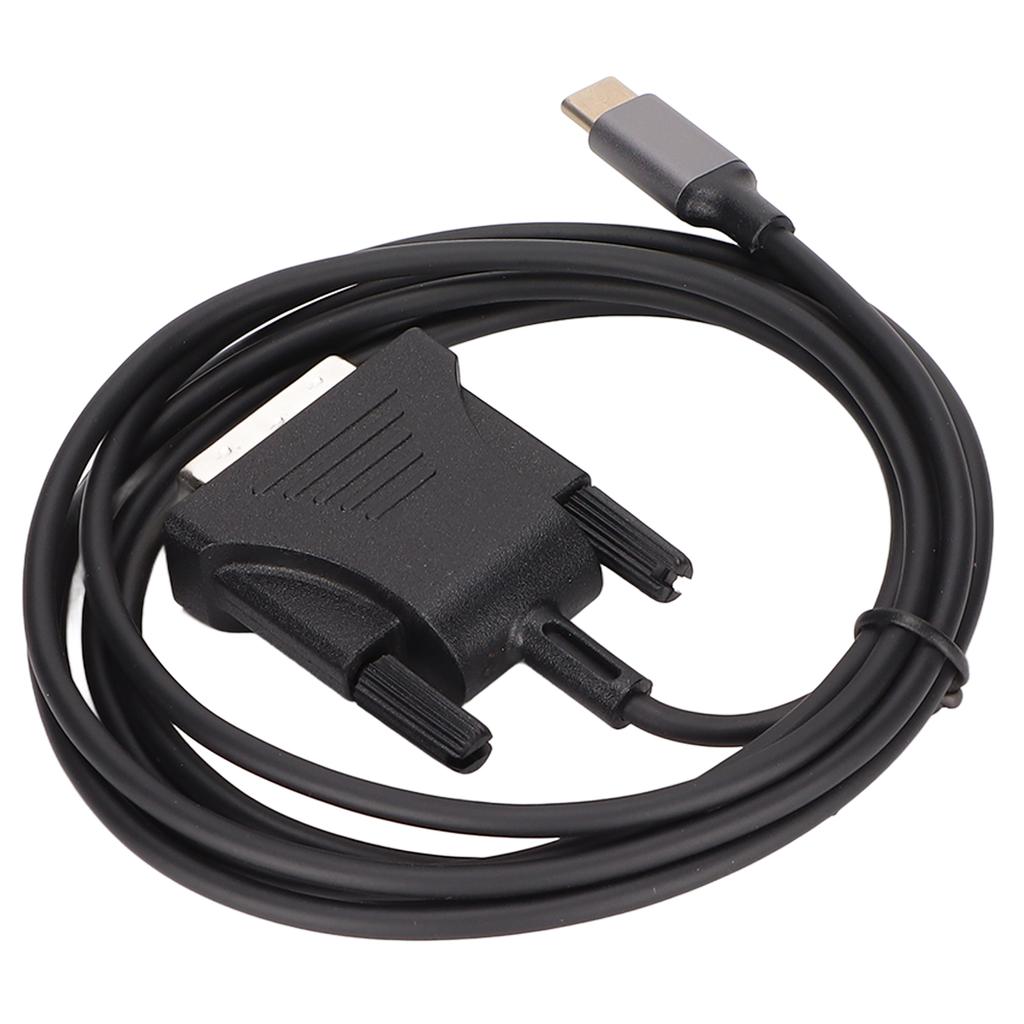 USB C 3.1 to DVI Cable 190cm/74.8in Clear Stable Type C to DVI Cable Adapter for MacBook TV Smartpho