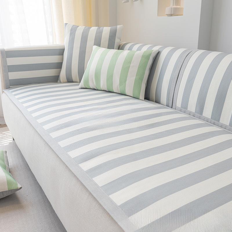 

Подушка для дивана, летний коврик из ледяного шелка, нескользящая подушка, летний коврик из ротанга, простой современный свежий чехол для дивана, чехол 60*60