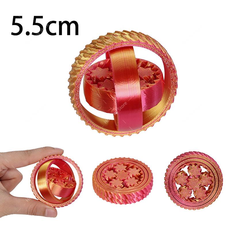 Hot 3D Fidget Spinner Rotating Ball Toy Creative Fingertip Gyroscope Gravity Rotation Anxiety Relief Novelty Decompression Toy