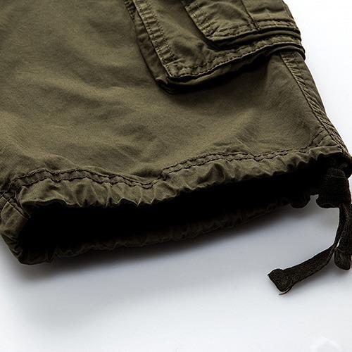 Choice Cargo Shorts Men Summer Homme Shorts Casual Solid Multi-Pocket Male Cargo Shorts Plus Size