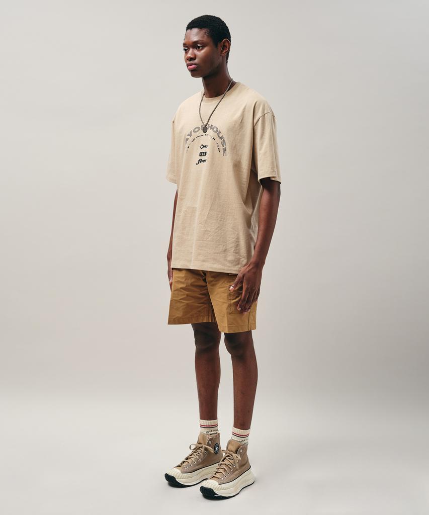 MAYOL Vintage Logo Short Sleeve Unisex T-Shirt_Sand