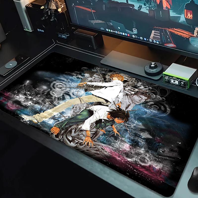 Death Note Anime Farbe Mauspad Großes Gaming Tischkissen Rutschfest Laptop Tablet Großes Mauspade XXL Matte Mini PC Spielmatte Mit Verriegelter Kante