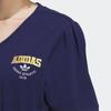 adidas Originals Letter V-Neck Short Dress Women Dress Blue IU4772