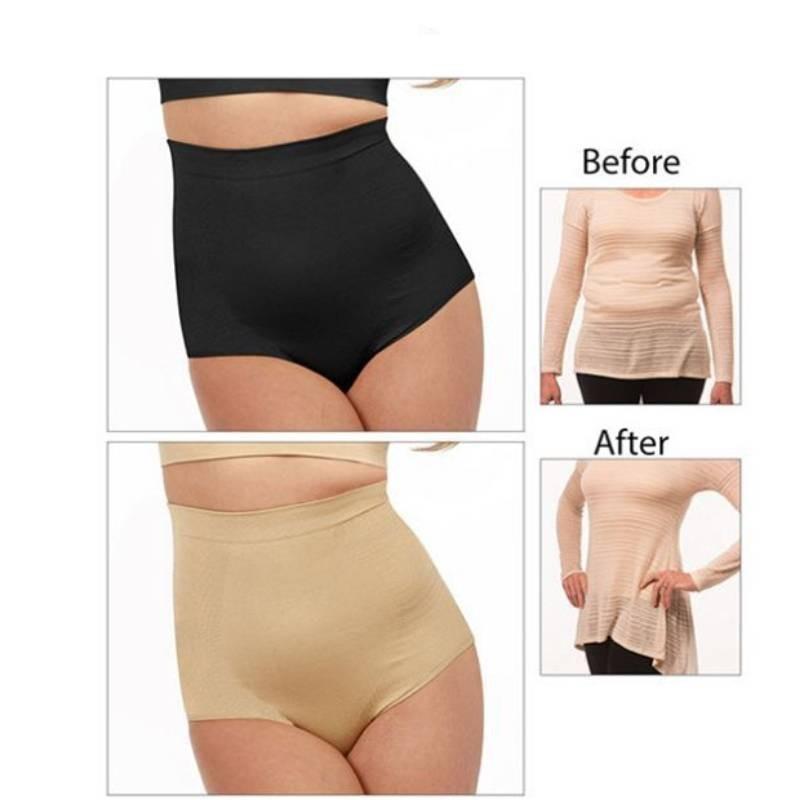 Seamless High-waist Body-shaping Panties Breathable Nylon Fabric For Postpartum Women