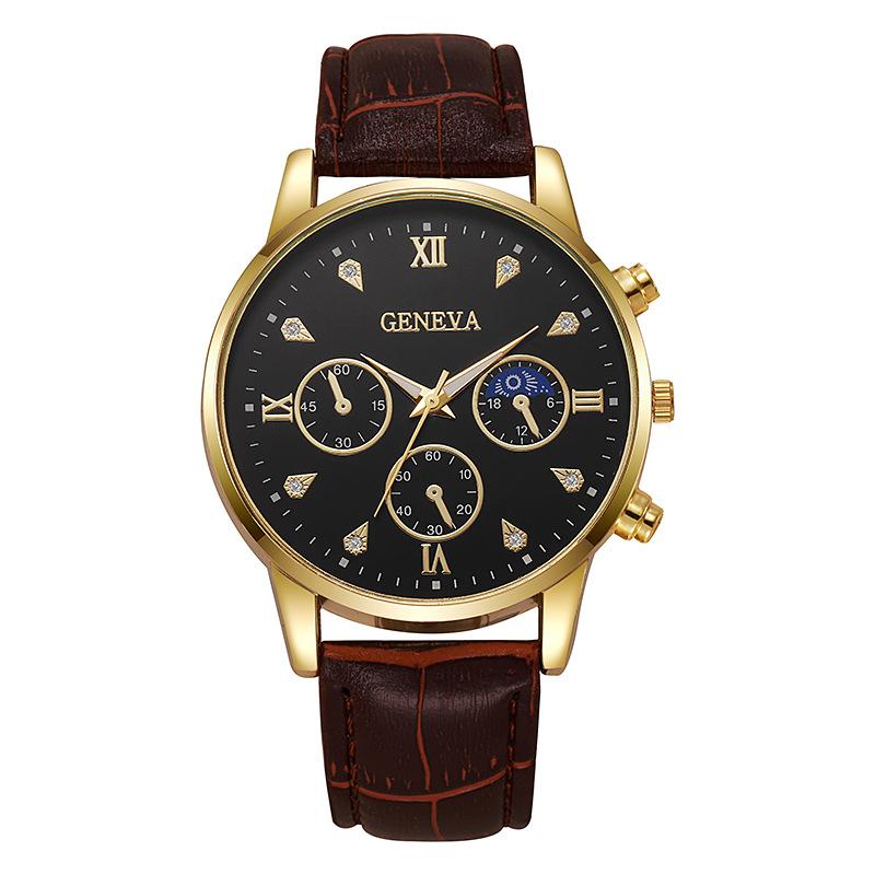 1PC Men's Business Watch Casual Belt Quartz Sports Watch Men's Watch Men's Watch