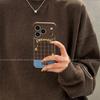 High-End Light Luxury iPhone 16 Pro Case with Plush Little Bear Pendant Design, Also Fits iPhone 17 and 15.