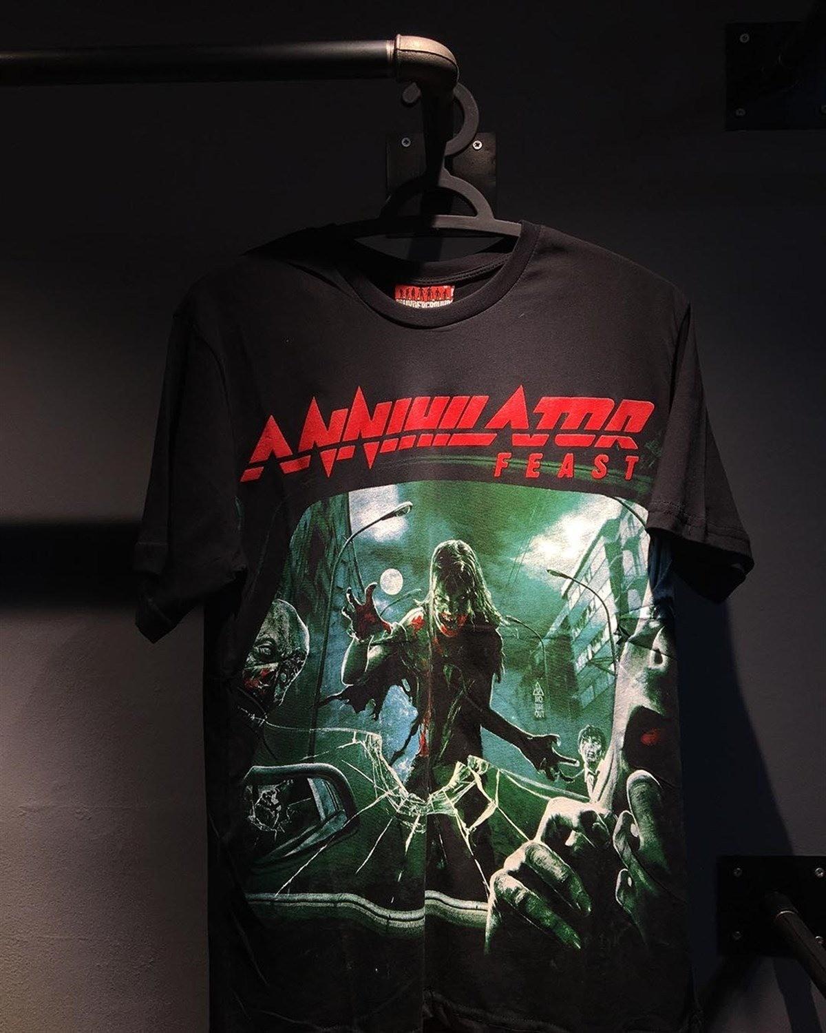 Rare Hot Annihilator Band Feast Cotton Black S to 5XL Shirt SG302 S разноцветный