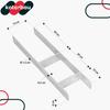 Kotarbau® H-Post Base For Embedding, Bracket, Galvanized Steel Anchor, 150 Mm, Set Of 2