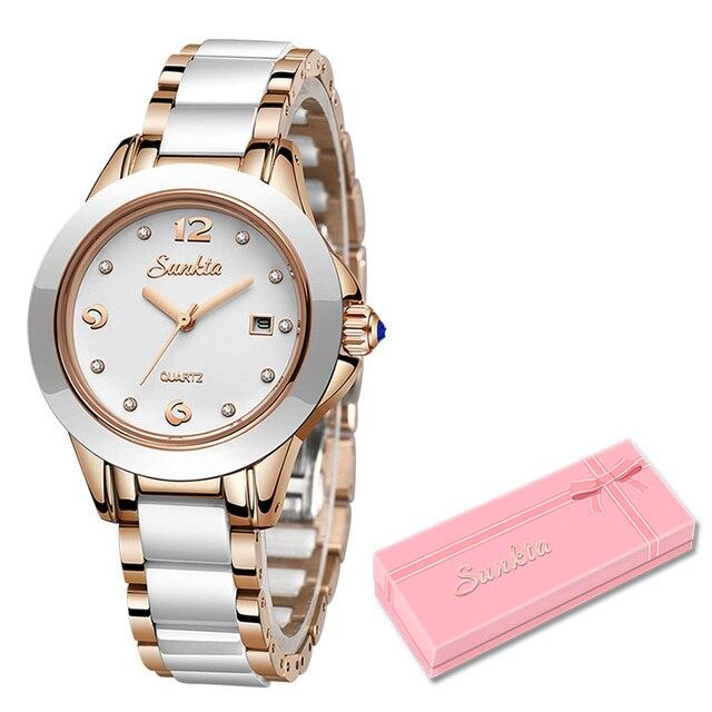 Orologio da Donna alla Moda Oro Rosa Orologi Bracciale da Donna Ragazza Reloj Mujer Nuovo Orologio Creativo Impermeabile Data Ora Donna
