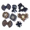 Fan Flower Rhinestone Beaded Patches Perle Pour Coudre Vetement Applique Sew On Patches for Clothes Bordados Para Costura