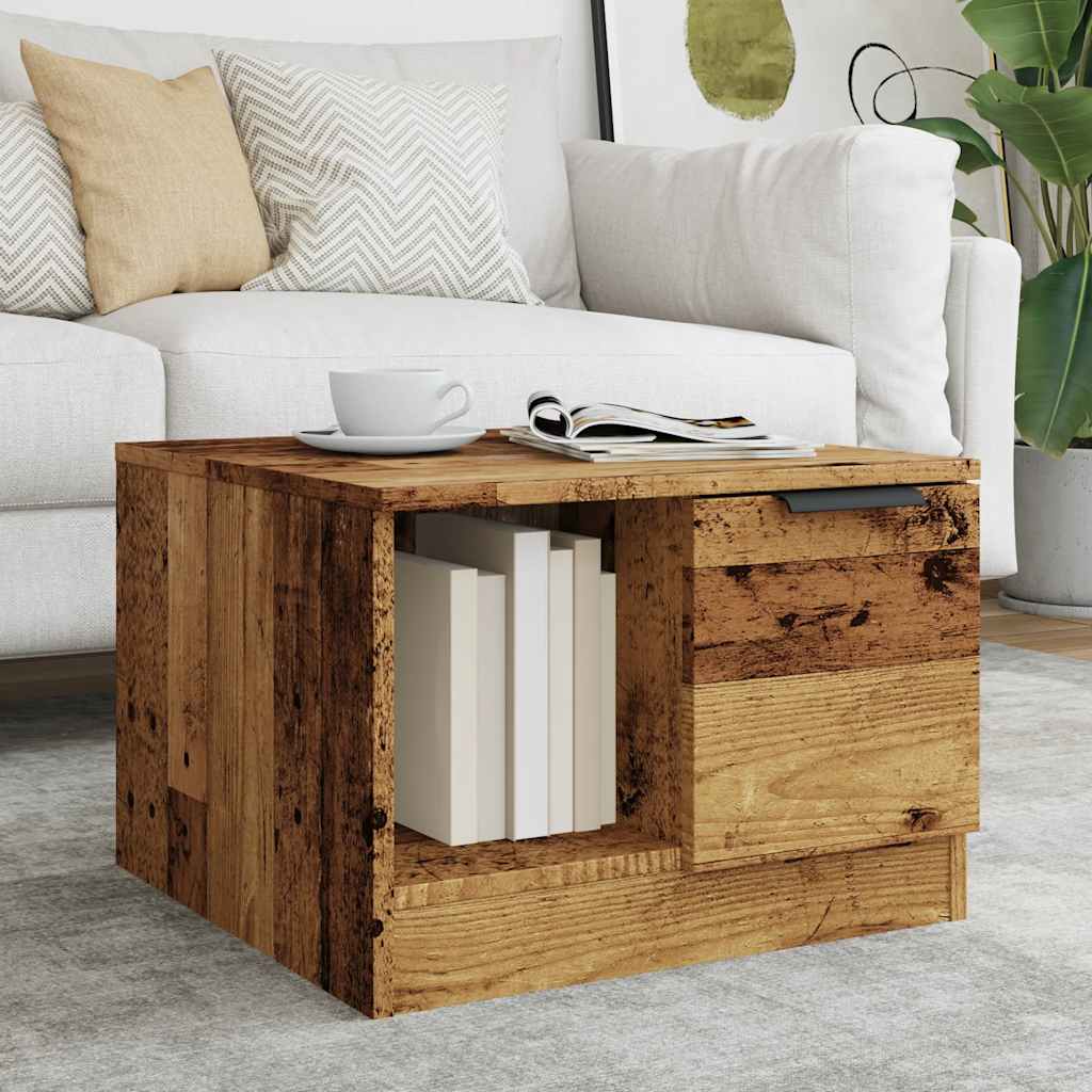  Coffee Table, Old Wood, 50x50x36 Cm
