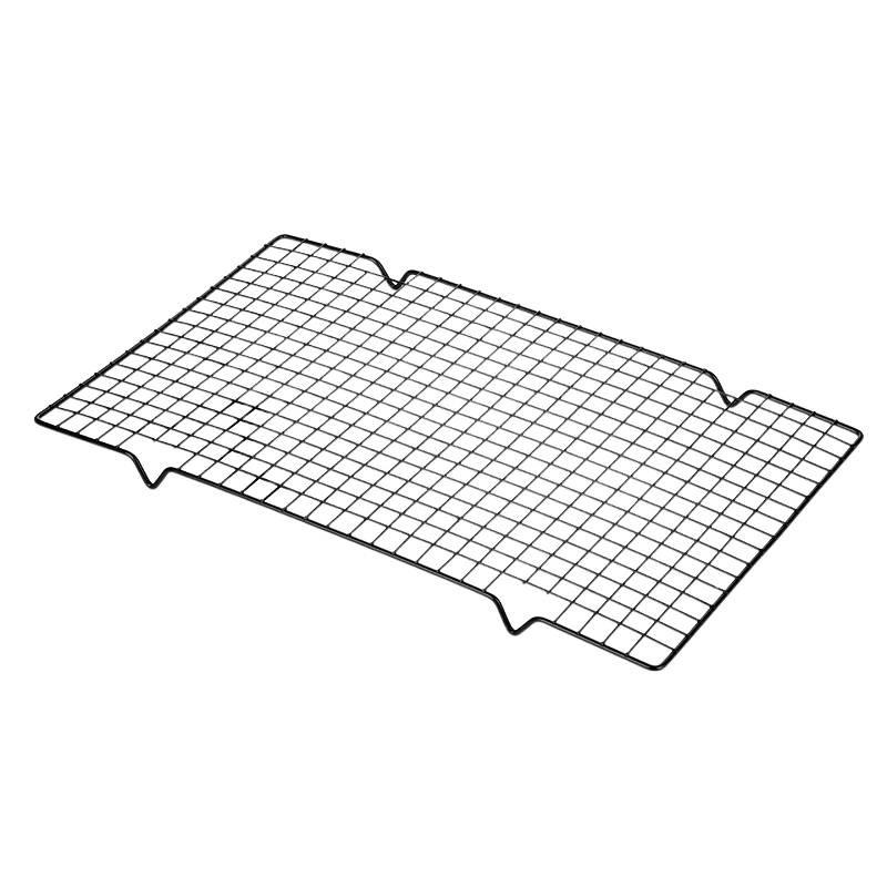 1PC Baking Rectangle Mesh Folding Bread Rack Chiffon Cake Mold Carbon Steel Cooling Rack with Feet Food Production