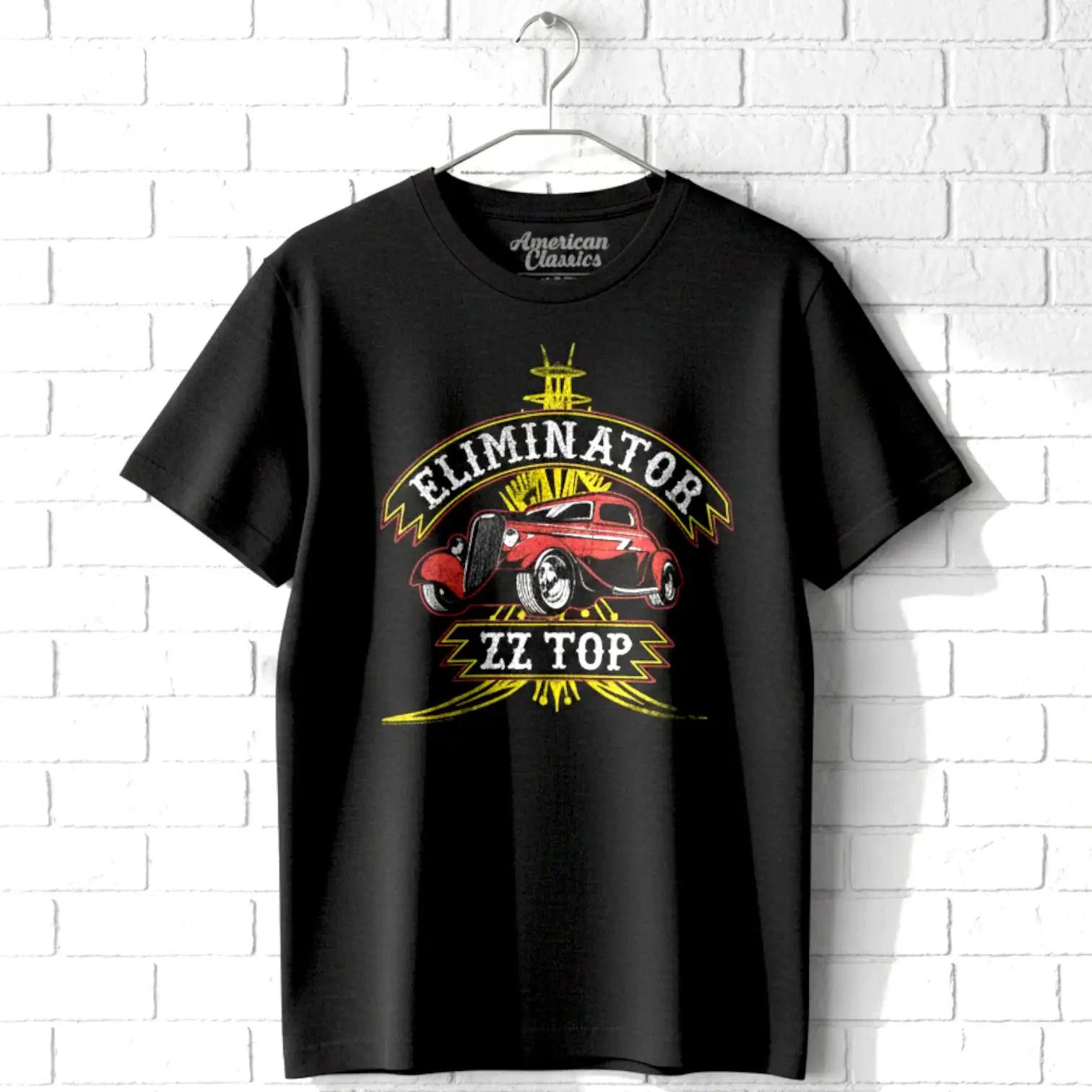 ZZ Top Eliminator Deco Car Мужская футболка Гараж Альбом Рок-группа Концертный тур S