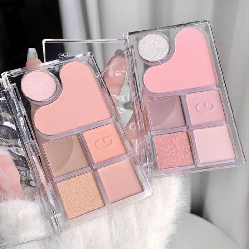 Gege Bear - 6 Shade Eyeshadow Palette - #01 Apricot Mood