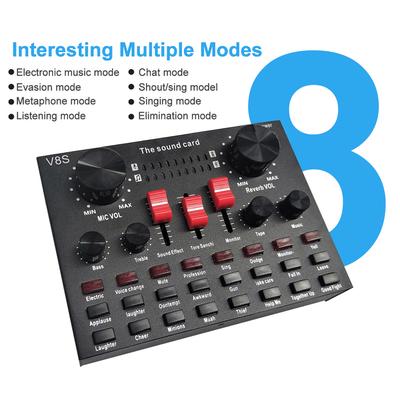 Multi-functional Live Sound Card BM800 Microphone Set Audio Recording Equipments (Gold)