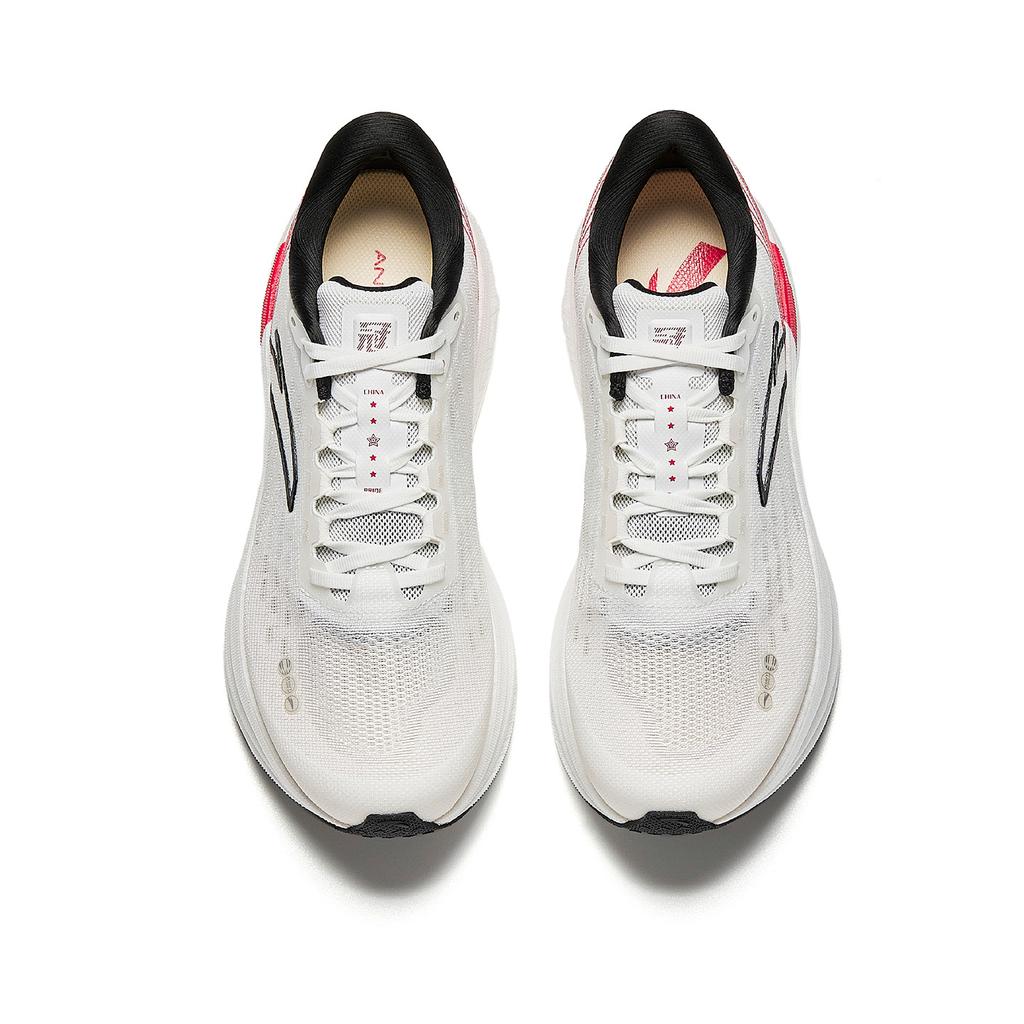 Anta Champion 3 Lightweight Running Shoes Men Sneakers Paper-White Basic-Black Fire-Red 912615593-1