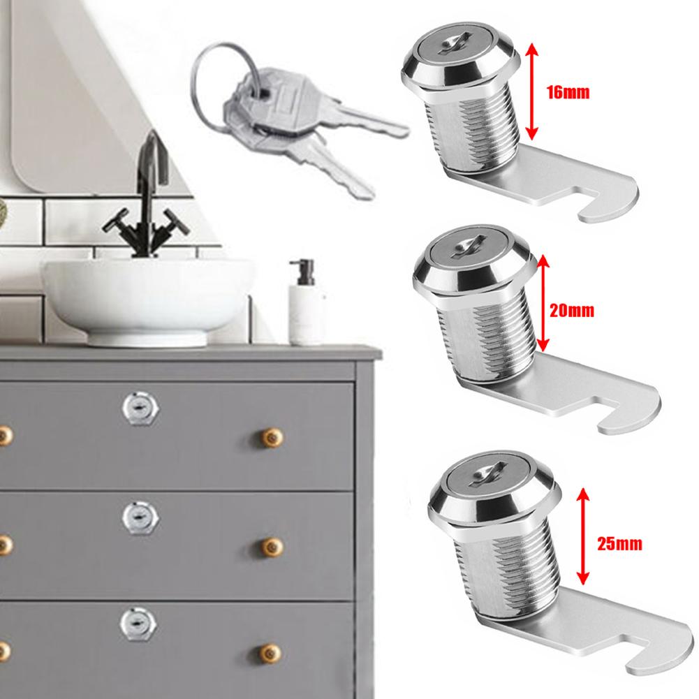 Keys Mailbox Lock 16/20/25mm Drawer Cabinet Furniture Lock Mail Box Locker Cupboard Cam Lock Locker Lock Furniture Lock