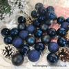 4CM Christmas Irregular Ball Set - 36 Electroplated Ornaments for Tree Decoration