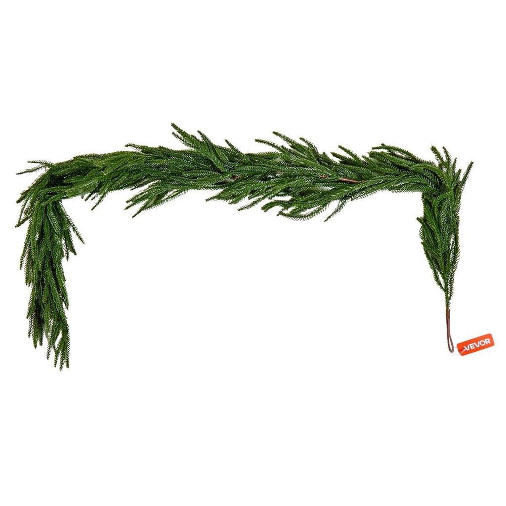 Christmas Garland, 1524 mm Realistic Norfolk Pine Garland, Evergreen Real Touch Artificial Faux Greenery Garlands, for Holiday Indoor Outdoor Xmas