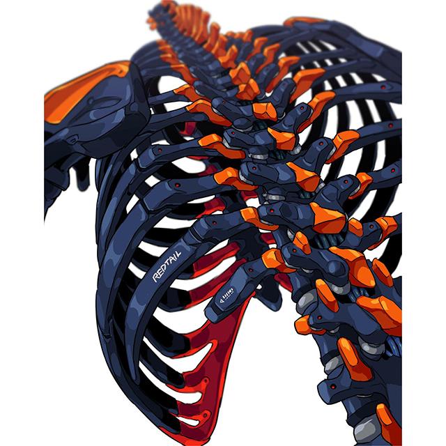 

Cyberpunk mechanical Enhanced skeleton Prints Poster Canvas Painting Modern Wall Art Pictures for Living Room Bedroom Home Decor 21x30cm No Framed