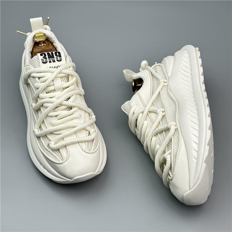 Designer Summer New Men's Air Mesh Thick Bottom Breathable Casual Shoes Male Retro Sports Walking Sneaker Flats Loafers