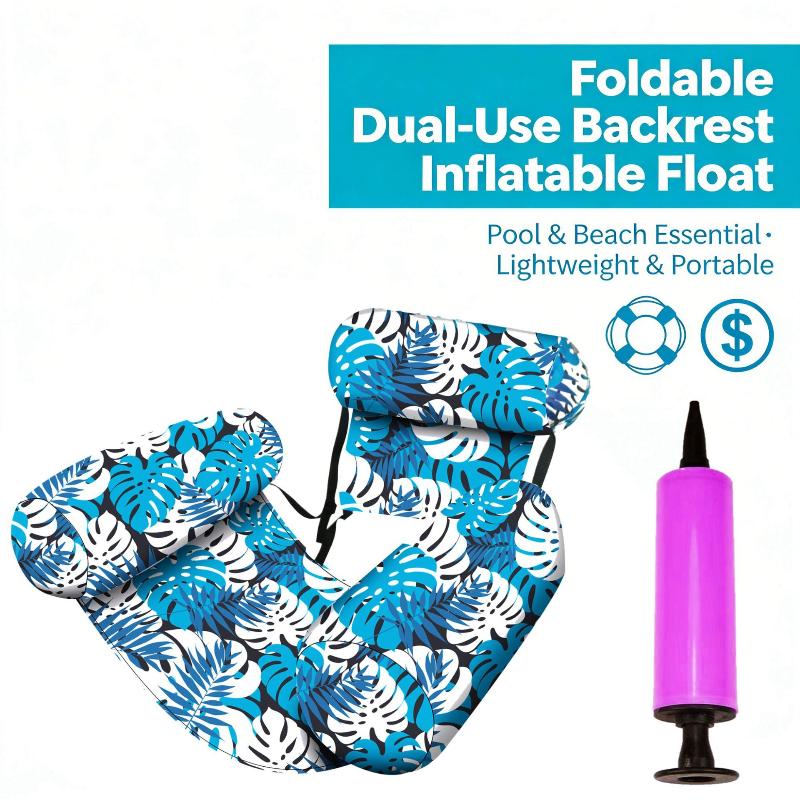 Heavy‑Duty Inflatable Pool Floating Chairs & Water Noodles Blow‑Up Float Lounger For Adults Lake Beach Backyard Pool Party Relax