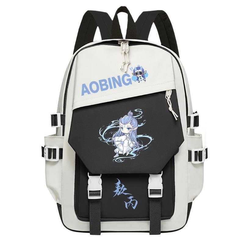 2025 High-value and large-capacity Aobing surrounding Nezha 2 printing leisure students to reduce the burden of schoolbags and backpacks