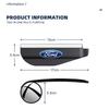 Hot 2x Car Rearview Mirror Rain Eyebrow Visor Small Round Mirror For Ford S MAX Ranger Focus Fiesta Mondeo Escort KA Ecosport Ev