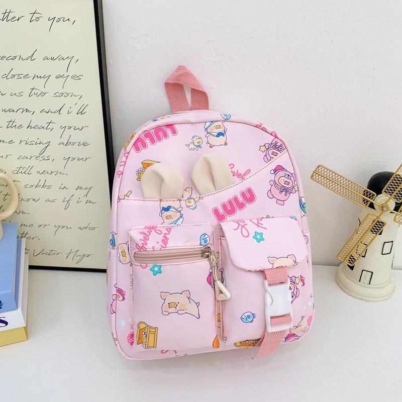 Popular Children'S Backpack Cartoon Cute Foreign Style Print Boys And Girls Backpack Primary School Bag Tide