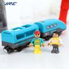 DYS Voice Broadcast Plastic Electric Train Children Kids Toy Gift with 2 Passengers