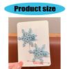Snowflake Hair Clip Christmas Barrette Sweet Christmas Flat Clip Hairpin Christmas Elegant Hair Clip for Bunches