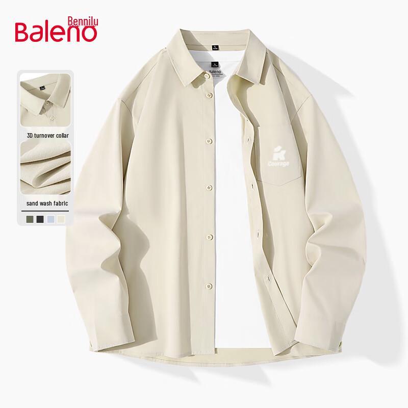 Baleno Men s Loose Fit Long Sleeve Shirt M
