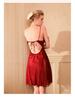 Satin Lace Polka Dot Mesh Nightgown with Chest Pads - Sexy, Skin-Friendly, Multi-Color Camisole Loungewear for Women