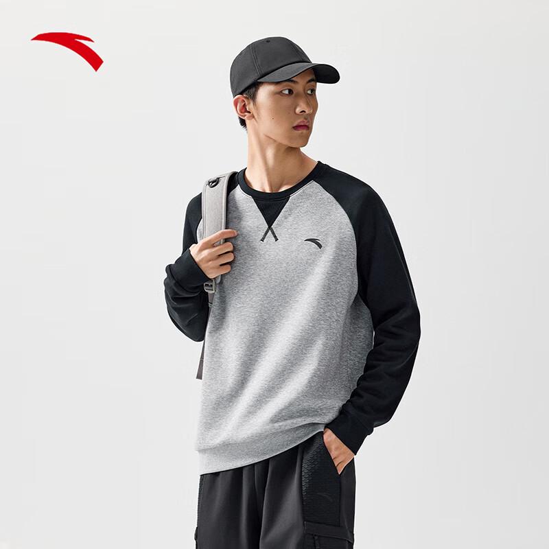 Anta Men s Fleece-Lined Casual Pullover Hoodie US 9