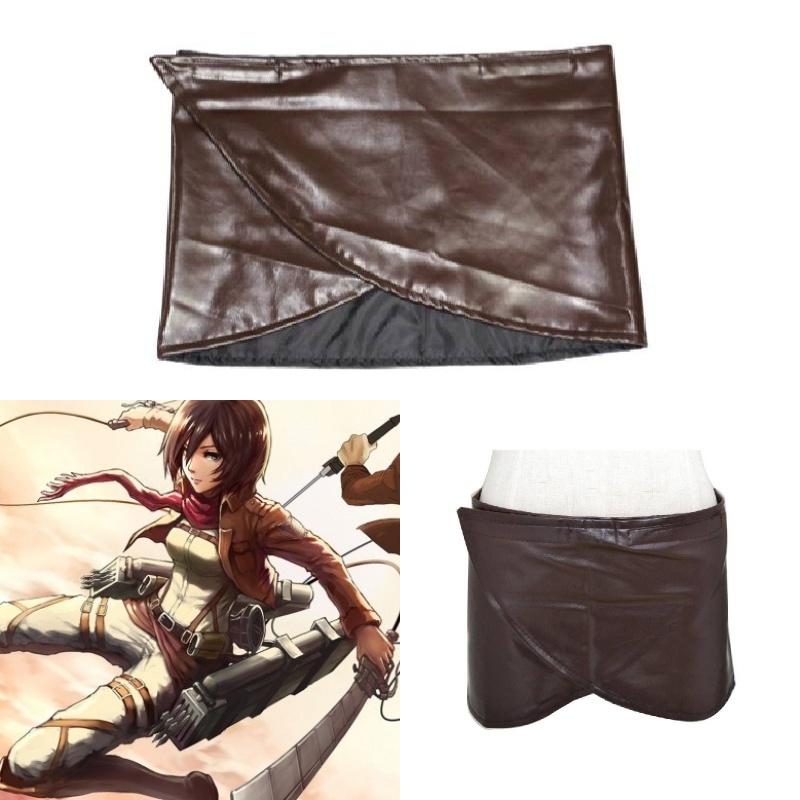 Attack On Titan Cosplay Skirt With Faux Leather Material