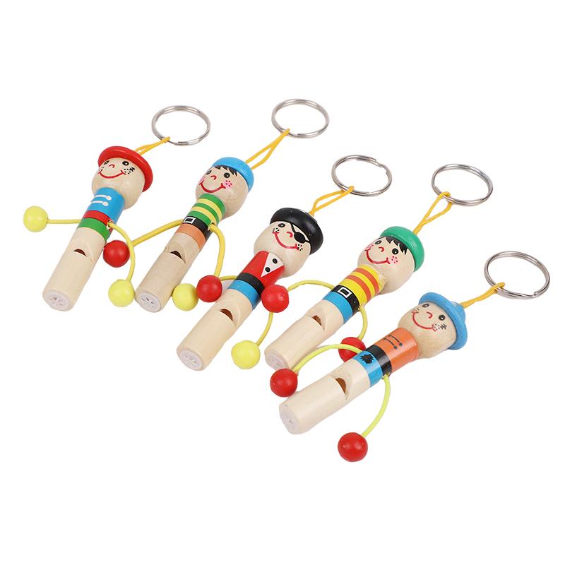 12Pcs Wooden Pirate Whistles Musical Instrument Toy for Kids Birthday Party Favors Baby Shower Gift Halloween Pinata Fillers