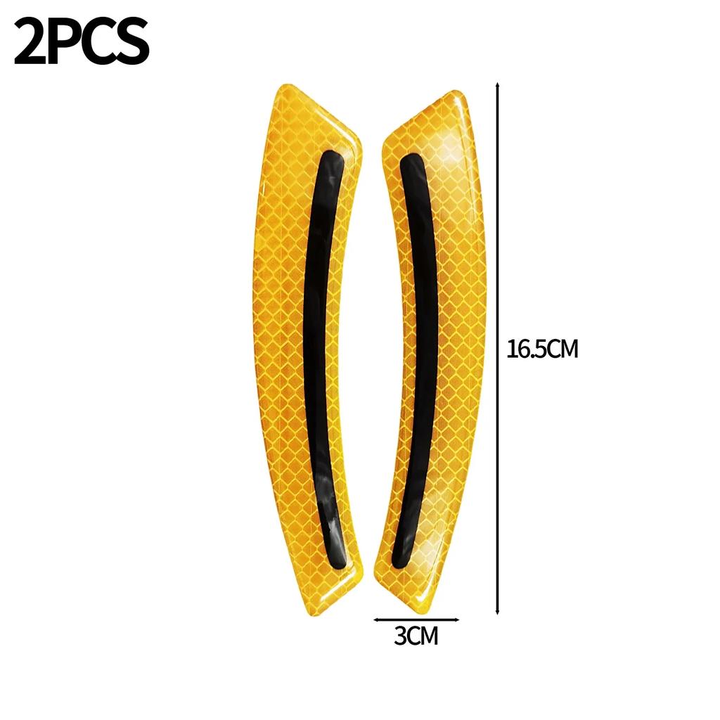Car Wheel Eyebrow Anti-collision Strip Luminous Reflective Car Sticker Anti-collision Scratch Night Driving Safety Guard Sticker