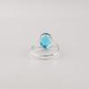 Swiss Blue Topaz Gemstone 925 Sterling Silver Handmade Jewelry Designer Ring For Girlfriend RR-75-13