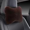 Soft Foam Lumbar Pillow Plush Cushion Headrest Cushion Car Headrest Pillow  Winter Season