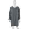 2025 Autumn Winter Women's Plush Dress Long Sleeve Round Neck Loose Mid-Length Fashion