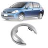 Bunggou 2pcs Car Door Handle Cover Steering Wheel Shield for Tiida 2005-2010 1.6 LIVINA NV200 Geniss Silver Grey