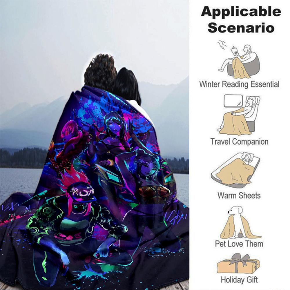 Cyberpunk Heroes Blanket Soft Throw Blanket For Home Bedroom Bed Sofa Travel Office Solid Christmas Blanket