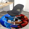 1pc Sonic the Hedgehog 3 Anime Design Round Carpet - Office Chair Mat, Non-Slip Rug for Home Decor, Living Room, Bedroom
