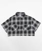 WEGO Short Check Short Sleeve Summer Size Black Shirt, Top, Clothing, Gift, Streetwear, Women's, F,
