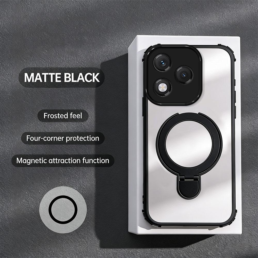 Odporne na wstrząsy etui na telefon z magnetycznym uchwytem dla Honor 400 Lite 200 Pro 200 Magic 8 7 Pro X9C X9D X9B X9A X8B X7D X7C X7A X6C X6B X5C Plus Silikonowe etui